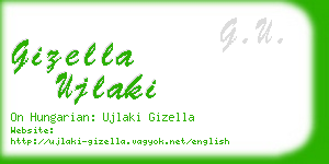 gizella ujlaki business card